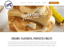 Tablet Screenshot of coopercheese.com